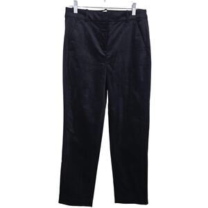 J Crew Factory Kallie Pant Black Brushed Velvet Women's Pants 6T NWT MSRP $128